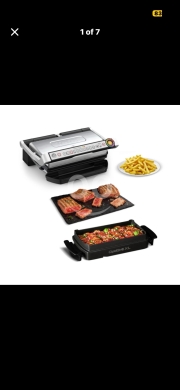 Kitchen appliances in Achrafieh - ?? tefal OptiGrill XL GC722D contact grill (with XL grill surface, plus model with additional temperature settings, 2,000 watts, automatic display of the cooking state, 9 pre-set programs) black / silver-ساب وغريل تيفال