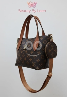 Designer-Inspired Small Tote Bag 3-in-1 Set - Monogram & Damier Crossbody with Pouch — 3