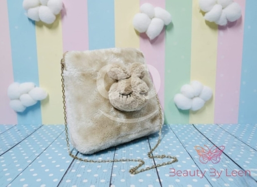 Fluffy Teddy Bear & Bunny Crossbody Bag Collection - Soft Plush Shoulder Bag for… — 6