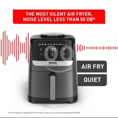?? Tefal Easy Fry Silence Essential Air Fryer 5L EY551H-1.5 kg-1400-1670 watt-قلاية بطاط… — 5