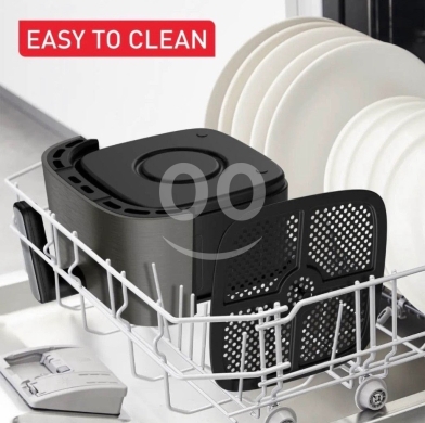 ?? Tefal Easy Fry Silence Essential Air Fryer 5L EY551H-1.5 kg-1400-1670 watt-قلاية بطاط… — 8