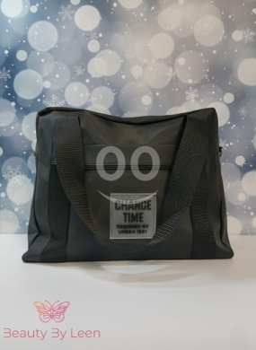 Stylish Quilted Nylon Tote Bag with Crossbody Strap - "Change Time" Everyday Messenger — 2
