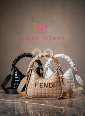 Clothes, Footwear & Accessories in Beirut City - Quilted Patent-Look Crescent Bag Collection | Ruched Handle Shoulder & Crossbody