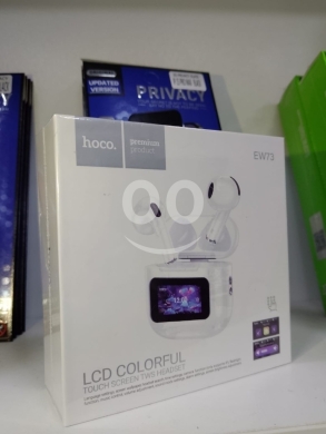 Mobile accessories in Beirut City - Hoco EW73 Premium TWS Earbuds with LCD Colorful Touch Screen Case | Wireless Headset
