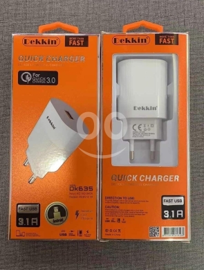 Mobile accessories in Beirut City - شاحن ديكين سريع بقوة 3.1 أمبير QC3.0 | Dekkin Quick Charger 3.1A with QC3.0 Fast Charging DK635