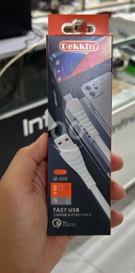 Mobile accessories in Beirut City - كابل شحن ونقل بيانات ديكين سريع QC3.0 | Dekkin Fast USB Charge & Sync Cable QC3.0 DK-A100