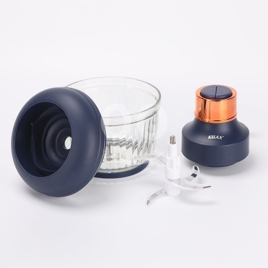 فرامة كولاكس 2 في 1 بقوة مضاعفة ووعاء زجاجي | Kolax 2-in-1 Food Chopper & Processor with … — 3