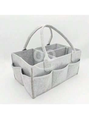 Autres biens dans Akkar el-Atika - Portable Felt Diaper Caddy & Nursery Organizer Grey