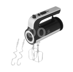 ?? Royal Swiss SW-701 Egg Hand Mixers, 300 Watt, 5 Speed - Black Silver-خفاق كاتو