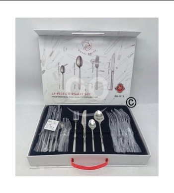 Kitchen appliances in Aicha Bakkar - ?? Royal Swiss Cutlery sets 24 piece-طقم سكاكين وملاعق بلجيكي