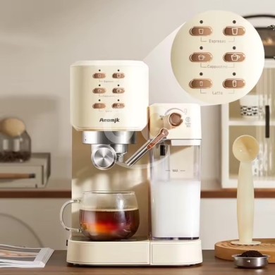Kitchen appliances dans Achrafieh - ??Aeomjk Espresso Coffee machine Steam Hot Water Self Cleaning with milk -20 bar-1350 watt-مكنة قه