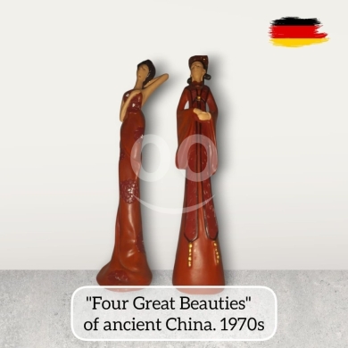 Antiques & Collectibles in Nabatyeh - Vintage Chinese "Four Great Beauties" Figurine Set - 1970s Terracotta/Ceramic Decor