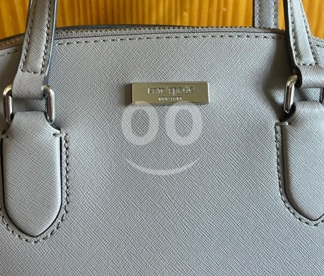 Kate Spade New York Dome Satchel Handbag - Light Gray/Taupe Saffiano Leather — 6