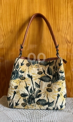 David Jones Paris Floral Canvas Hobo Bag - Large Slouchy Shoulder Bag — 8