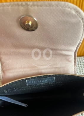 Primark Mini Croc Embossed Crossbody Bag - Burgundy Faux Leather Chain Strap — 4