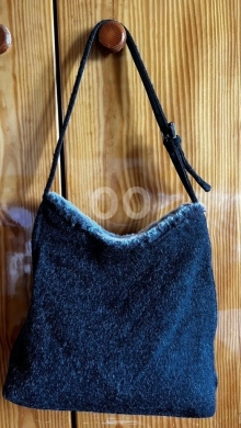 Next Faux Fur Shoulder Bag - Black/Brown Plush Winter Chain Purse — 8