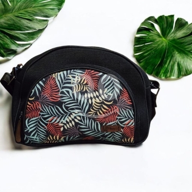 Vêtements, chaussures et accessoires dans Abbassiyeh - جزدان كتف وكروس نسائي عملي بنقشات أوراق الشجر |Women&#039;s Practical Leaf Pattern Shoulder&Crossbody Bag