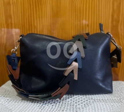 الملابس، الأحذية والزينة في ضهر العين - Parfois Navy Blue Crossbody Bag - 22x32cm Organizer with Umbrella Pocket