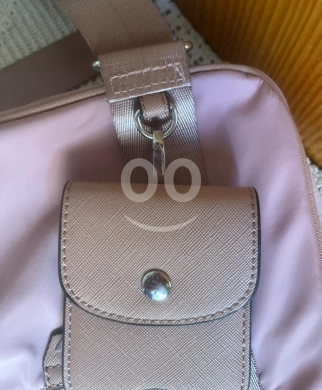 Call It Spring Mini Crossbody Bag - Tan/Beige Faux Leather with Chain Strap — 6
