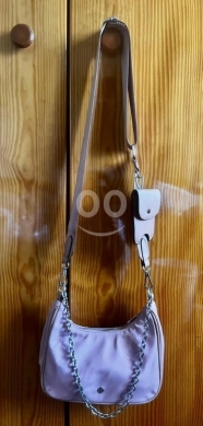 Call It Spring Mini Crossbody Bag - Tan/Beige Faux Leather with Chain Strap — 3
