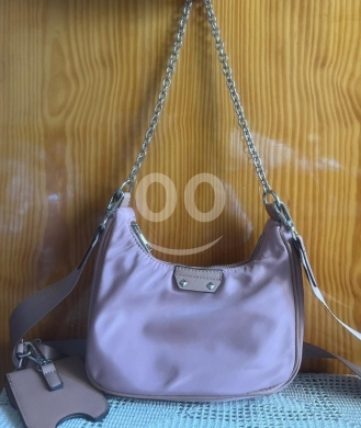 Call It Spring Mini Crossbody Bag - Tan/Beige Faux Leather with Chain Strap — 5