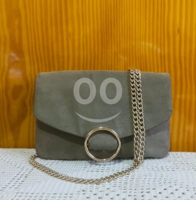 Clothes, Footwear & Accessories in Dahr el-Ain - H&M Olive Green Faux Suede Crossbody Bag - Mini Flap Purse / Shoulder Bag