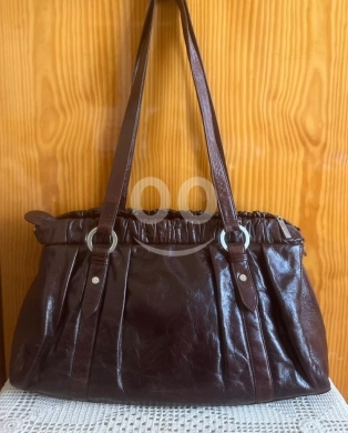 Bel Sac Brown Genuine Leather Work Tote Bag - Large Everyday Professional Shoulder Bag — 2