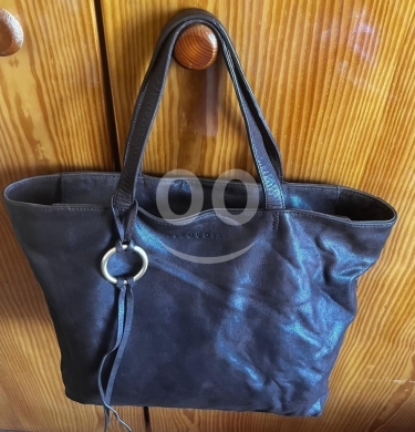 الملابس، الأحذية والزينة في ضهر العين - SEQUOIA Genuine Leather Brown Satchel Bag - Large Tote/Briefcase $30 \times 43 \text cm $