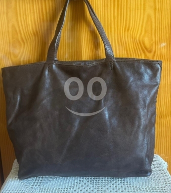 SEQUOIA Genuine Leather Brown Satchel Bag - Large Tote/Briefcase $30 \times 43 \text cm $ — 2