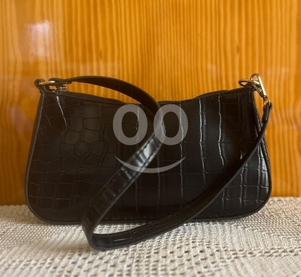 Chic Croc Embossed Shoulder Bag - $10 Mini Faux Leather Purse — 6