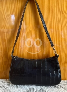 Chic Croc Embossed Shoulder Bag - $10 Mini Faux Leather Purse — 2