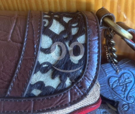 Unique AXEL Multi-Texture Crossbody Bag | Faux Croc, Leopard Print, Red Suede & Woven… — 5