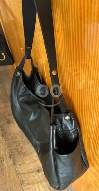French JACK GOMME Black Genuine Leather Hobo Shoulder Bag | Atelier Collection — 2
