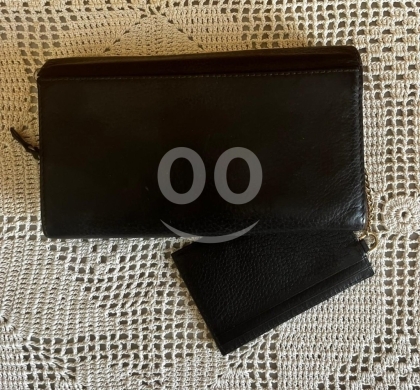 Clothes, Footwear & Accessories in Dahr el-Ain - Le Tanneur Genuine Leather Foldover Wallet with Detachable Card Holder | Black Organizer