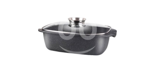 أدوات المطبخ في عين مريسه - ?? Royal Swiss - Oven Casserole - 34 cm- Roasting Pan - Royal Swiss - Black-7.8 liter-35x11 cm -no