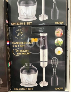 Kitchen appliances in Accaoui - ??royal swiss hand blender-1000 watt -3 in 1-خفاق يدوي-مضرب