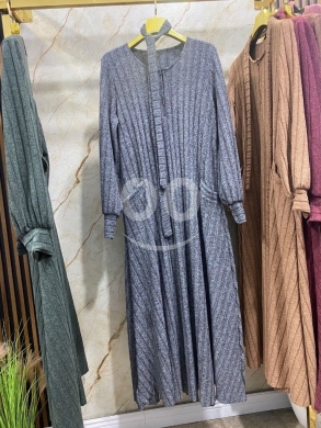 Velvet Double Cloche Dress | فستان مخمل دوبل كلوش فاخر — 4