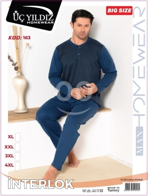 Vêtements, chaussures et accessoires dans Abbassiyeh - بيجاما رجالي قطن إنترلوك تركي مقاسات كبيرة | Men&#039;s Turkish 100% Cotton Interlock Pajamas