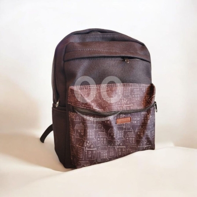 حقيبة ظهر مدرسية كبيرة للابتوب بتصميم وردي مميز | Large School Backpack with Laptop Sleeve — 4