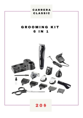 طقم العناية الشخصية المتكامل 6 في 1 من كاريرا | Carrera Classic 6-in-1 Professional Groom… — 2