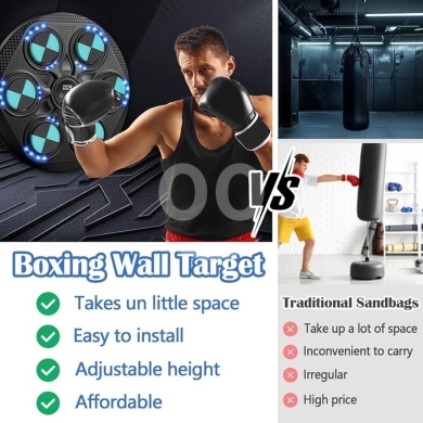 ? Smart Music Boxing Machine ? Train like a pro — with rhythm, speed, and Bluetooth power — 7