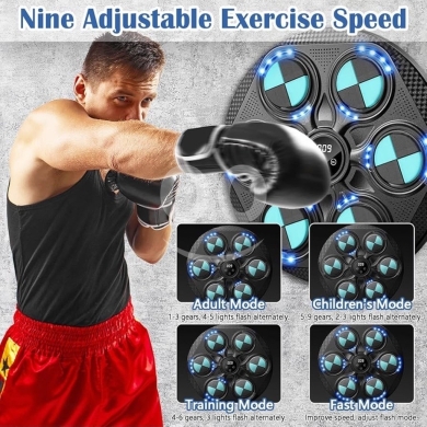 ? Smart Music Boxing Machine ? Train like a pro — with rhythm, speed, and Bluetooth power — 6