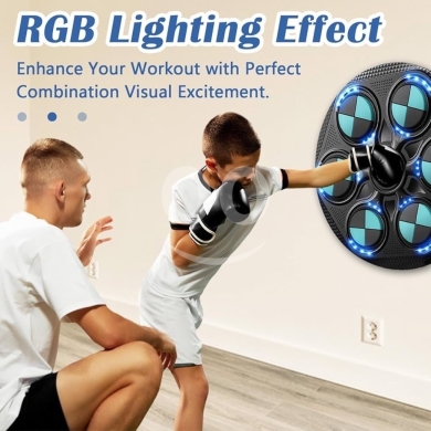 ? Smart Music Boxing Machine ? Train like a pro — with rhythm, speed, and Bluetooth power — 4