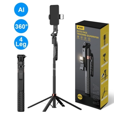 Mobile accessories in Ain el-Remmaneh - حامل هاتف رباعي ذكي A101 تتبع تلقائي للوجه 360 درجة | A101 Auto Face Tracking Smart Quadripod