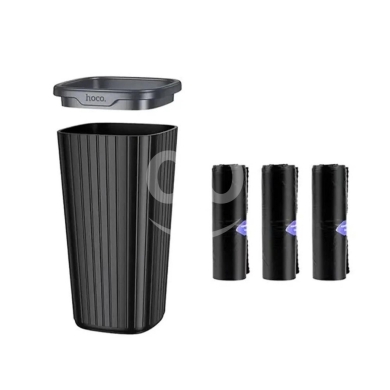 HOCO ZP12 Compact 800ml Car Trash Can - Waterproof, Cup Holder Design, with 90 Bags — 6