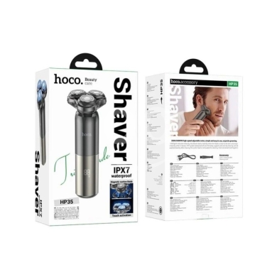 Other Goods in Beirut City - HOCO HP35 IPX7 Waterproof Electric Shaver - 3D Floating Heads, LED Display, Wet/Dry Shaving