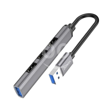 HOCO HB26 4-in-1 USB Hub - 1x USB 3.0, 3x USB 2.0, Aluminum Alloy, 1TB HDD Support — 3
