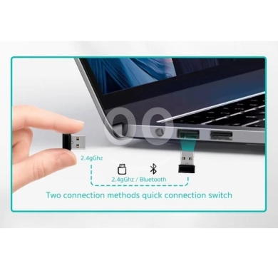 35-Key Wireless Numeric Keypad - Dual Bluetooth & 2.4G Connection, Rechargeable 400mAh — 2