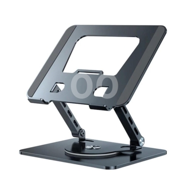 BS-007 Folding Rotating Laptop Stand - 360° Swivel, Dual-Axis Stability, 11-17.3 inch — 2