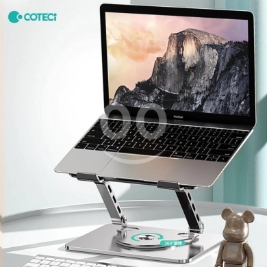BS-007 Folding Rotating Laptop Stand - 360° Swivel, Dual-Axis Stability, 11-17.3 inch — 5